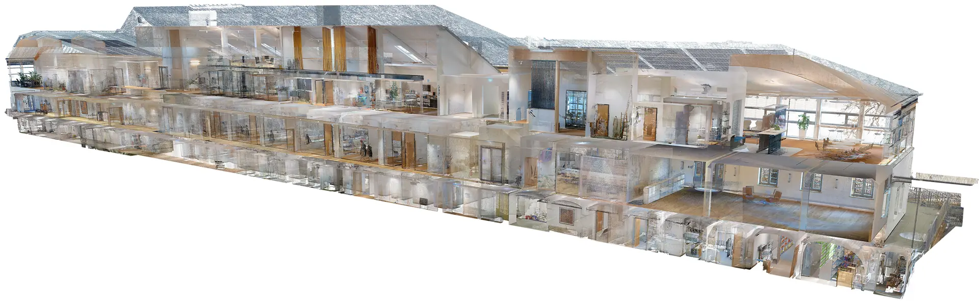 Point cloud from 3D laser scanning